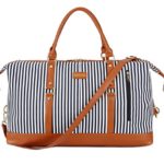 BAOSHA HB-14 Canvas Travel Tote Duffel Bag Carry on Weekender Overnight Bag Oversized for Women and Ladies