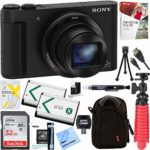 Sony Cyber-shot HX80 Compact Digital Camera with 30x Optical Zoom (Black) + 32GB SDHC Memory Dual Battery Kit + Accessory Bundle