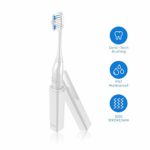 Travel Electric Toothbrush, SHAREMORE Waterpoof Portable Sonic Powerful Vibration Toothbrush with AAA Battery Operated, for Daily Oral Beauty Care Trip and Outdoor Camping