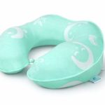 RESTCLOUD Kids Travel Neck Pillow for Airplane, Head and Neck Support for Kids Age 3 to 10 (Green)