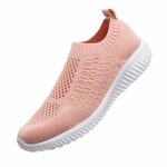 konhill Women’s Casual Walking Shoes Breathable Mesh Work Slip-on Sneakers