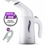 JSD Steamer for Clothes, 7 in 1 Travel Garment Steamers, 150ml Powerful Handheld Fabric Steamer with High Capacity for Home and Travel, Travel Pouch Included [Updated Version]