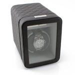 [Sale] Heiden Monaco Single Watch Winder – Black Leather – Battery Powered or AC Adapter