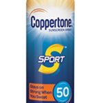 Coppertone SPORT Continuous Sunscreen Spray Broad Spectrum SPF 50 (1.6 Ounce, Travel Size) (Packaging may vary)