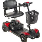 Drive Medical Scout Compact Travel Power Scooter, 4 Wheel, Extended Battery