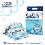 SinkSuds Travel Laundry Detergent Liquid Soap + Odor Eliminator for All Fabrics Including Delicates, (TSA Compliant), 8 Sink Packets (0.25 fl oz each)