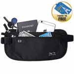 Day Tip Money Belt – Passport Holder Secure Hidden Travel Wallet with RFID Blocking, Undercover Fanny Pack