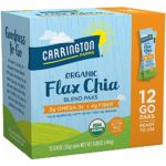 Carrington Farms Organic Flax Chia Paks, Gluten Free, USDA Organic, 12 Count Easy Serve Packets (Pack of 6)