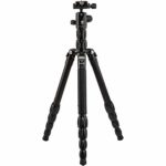 MeFOTO Backpacker S Travel Tripod/Monopod – Aluminum Black (BPSABLK)