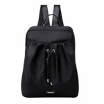 Vibola Women’s Backpack,Waterproof Nylon Shoulder Bag Rucksack Travel Satchel Bag,Student Multipurpose Daypack (Black)