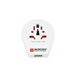 Skross World to Europe USB Travel Adaptor, White