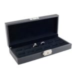 Caddy Bay Collection Wide Slot Jewelry Ring Display Storage Case Holds 12 Rings with Lock- Cbc 12