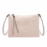 Clearance Sale! ZOMUSAR Women’s PU Leather Pure Color Wristlet Clutch Phone Wallet Mini Crossbody Purse Bag with Card Slots (Beige)