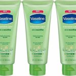 Vaseline Intensive Care Lotion |Aloe Soothe | Moisturizing Body Cream |Advanced Body Skin Care | Ideal For Dry Skin Arms Legs Face | Clinically Proven To Heal Protect | 3 Ounce Travel Size 3-Pack