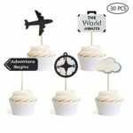 30PCS Adventure Awaits Travel Theme Party Decorations Retirement Farewell Graduation Party Supplies