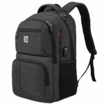 Laptop Backpack for Men, Business Travel Backpack Anti-Theft Slim Durable Fit 15.6 inch College School Backpack Lightweight Students Book Bag with USB Charging Port Earphone Hole with Luggage Strap