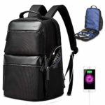 Bopai 34L Business Travel Backpack Anti Theft Bag Pack with USB Charging 15.6 inch Laptop Backpack for Men Waterproof Rucksack Black