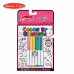 Melissa & Doug On the Go Color by Numbers Kids’ Design Board – Unicorns, Ballet, Kittens, and More