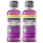 Listerine Total Care Fresh Mint Antiseptic Mouthwash, Travel Size 3.2 Ounces (95ml) – Pack of 2