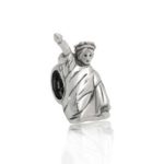 Travel New York City Statue Of Liberty Charm Bead For Women For Teen Oxidized 925 Sterling Silver Fits European Bracelet