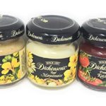 Ketchup, Mustard, Mayonnaise in Small Glass Containers Travel Condiment Assortment (3 Count)
