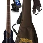 Washburn RO10SK-A Rover Spruce Top Acoustic Travel Guitar with Bag (Black)
