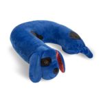 Critter Piller Kid’s Travel Buddy and Comfort Pillow, Blue Dog, Hypoallergenic, Machine Washable, Recycled Filling