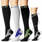Laite Hebe Compression Socks,(3 Pairs) Compression Sock Women & Men – Best Running, Athletic Sports, Crossfit, Flight Travel(Multti-colors17-S/M)