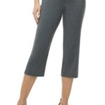 Rekucci Women’s Ease in to Comfort Fit Capri with Button Detail
