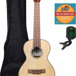 Kala KA-SSTU-T Tenor Travel Ukulele Bundle with Gig Bag, Clip-On Tuner, Austin Bazaar Instructional DVD, and Polishing Cloth