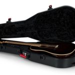 Gator Cases Molded Flight Case For Acoustic Dreadnought Guitars With TSA Approved Locking Latch; (GTSA-GTRDREAD)