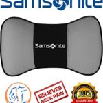 Samsonite SA5249 \ Travel Pillow for Car, SUV \ Helps Relieve Neck Pain & Improve Circulation \100% Pure Memory Foam \ Fits Most Vehicles