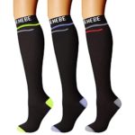 CHARMKING Compression Socks (3 Pairs) 15-20 mmHg is Best Athletic & Medical for Men & Women, Running, Flight, Travel, Nurses, Edema – Boost Performance, Blood Circulation & Recovery (S/M, Assorted 18)