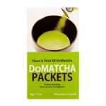 DoMatcha – Ceremonial Green Tea Matcha Powder, Travel Friendly, Natural Source of Antioxidants, Caffeine, and L-Theanine, Promotes Focus and Relaxation, 24 Packets