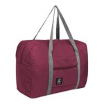 Toimothcn Large Duffel Bag Foldable Travel Bag for Man Women Luggage Bags(Wine,One)