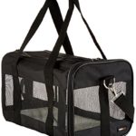 AmazonBasics Medium Soft-Sided Mesh Pet Airline Travel Carrier Bag – 16.5 x 9.5 x 10 Inches, Black