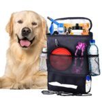 SunGrow Pet Travel Organizer Bag – Spacious Bag That Secures Pet Travel Essentials – Fits with All Cars – No More Leaks in Car – Space Saver Waterproof Dog and Cat Bag – Easy to Clean