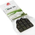 Road Green Puerh Tea – Special edition for travelers – Aged Puerh Tea Brick divided in 24 squares (48 cups) – Raw Puerh Tea – Aged Yunnan Tea travel design – Shen Puer Green Tea – 3.6 ounce/100g