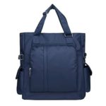 Waterproof Nylon Oxford Multi-pocket Tote Shoulder Bags Travel Laptop Briefcase Work Purse and Handbags for Women & Men (086-Blue)