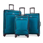 American Tourister Pop Max 3-Piece Softside (sp21/25/29) Luggage Set with Spinner Wheels, Teal