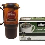 Wawa Single Cup Coffee Pack of One -12 Single Servings(Keurig Compatible) & Wawa 16oz Travel Mug (Hazelnut)