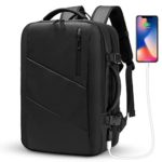 Travel Backpack,WUAYUR 15.6inch Anti Theft Laptop Backpack with USB Charging Port,40L Flight Approved Carry On Luggage Backpack for Travel/Business/College/School/Men/Women(Black)