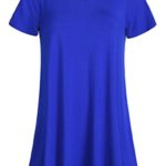 Esenchel Women’s Tunic Top Casual T Shirt for Leggings