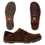 OLUKAI Men’s Ohana Lace-up Nubuck Moc Toe Shoe