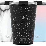 Simple Modern 12oz Classic Tumbler Travel Mug with Clear Flip Lid & Straw – Coffee Vacuum Insulated Gift for Men and Women Beer Pint Cup – 18/8 Stainless Steel Water Bottle Engraved: Lunar