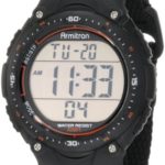 Armitron Sport Men’s 408159BLK Chronograph Black Strap Digital Display Watch