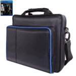 Ps4 Pro Bag, ps4 Carrying case for Console, Controllers, Games,Travel Bag compatiable with ps3&ps4 &ps4 Slim& ps4 pro,PSP Hard case by Win-Digital