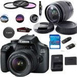 Canon EOS 4000D / T100 Digital Camera with EF-S 18-55MM F/3.5-5.6 III Lens + Basic Accessories Bundle