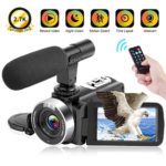 Video Camera 2.7K Camcorder 30FPS 30MP Ultra HD 16X Digital Zoom Camera 3.0 inch Touch Screen IR Night Vision Vlogging Camera for YouTube with Remote and Microphone Webcam Recorder (V9)