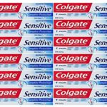 Colgate Sensitive Toothpaste, Maximum Strength, Clean Mint, Travel Size 1 oz (28.3g) – Pack of 12